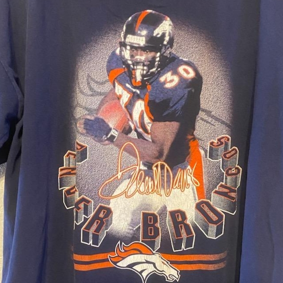 Vintage Denver Broncos Terrell Davis T-shirt - Picture 2 of 3